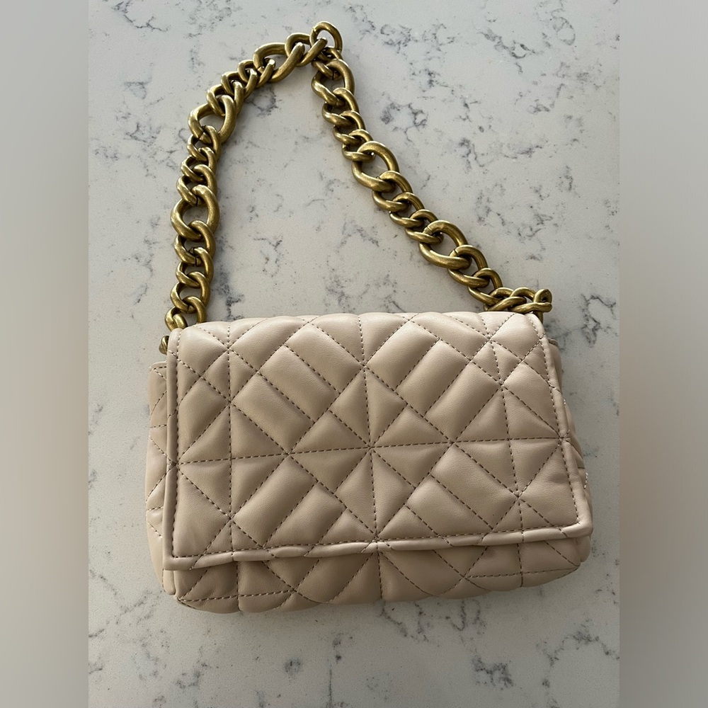 NWOT ZARA CREAM SHOULDER BAG